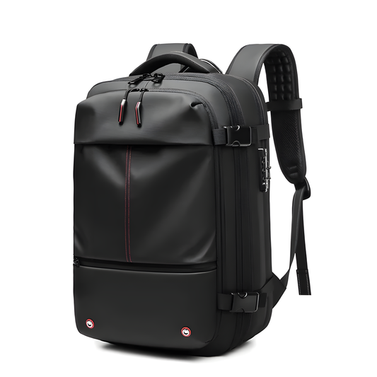 FlightPack® | Sac à dos cabine avion – Compression sous vide – Waterproof – PC 17"